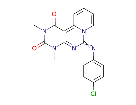 6-<(4-Chlorophenyl)imino>-2,4-dimethylpyrido<1',2':3,4>pyrimido<4,5-d>pyrimidine-1,3(2H,4H)-dione