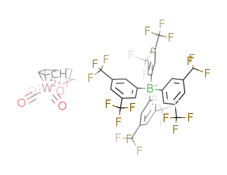 [Cp(CO)3W(acetone)][B(C<sub>6</sub>H<sub>3</sub>(CF<sub>3</sub>)2)4]