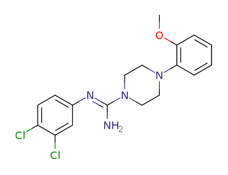 N-(3,4-Dichloro-phenyl)-4-(2-methoxy-phenyl)-piperazine-1-carboxamidine
