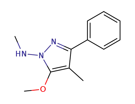 1H-Pyrazol-1-amine, 5-methoxy-N,4-dimethyl-3-phenyl-
