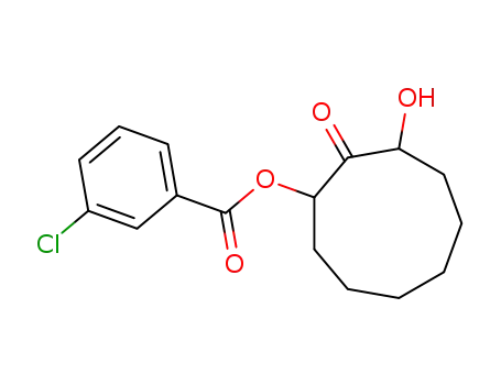 Molecular Structure of 38202-51-6 (3-Chloro-benzoic acid 3-hydroxy-2-oxo-cyclononyl ester)