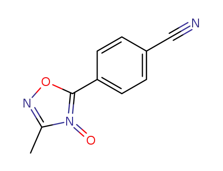 Molecular Structure of 59562-62-8 (4-(3-methyl-4-oxy-[1,2,4]oxadiazol-5-yl)-benzonitrile)