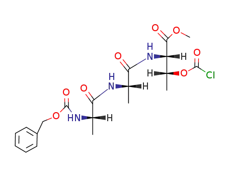 <i>N</i>-benzyloxycarbonyl-<i>L</i>-alanyl-><i>L</i>-alanyl-><i>O</i>-chlorocarbonyl-<i>L</i><sub>s</sub>-threonine methyl ester