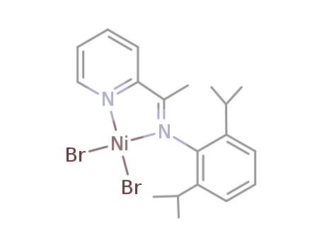 C<sub>5</sub>H<sub>4</sub>NC(CH<sub>3</sub>)NC<sub>6</sub>H<sub>3</sub>(C<sub>3</sub>H<sub>7</sub>)2NiBr<sub>2</sub>