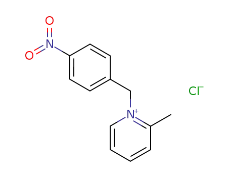Molecular Structure of 501086-77-7 (Pyridinium, 2-methyl-1-[(4-nitrophenyl)methyl]-, chloride)