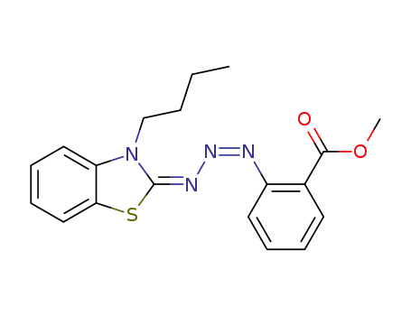 Benzoic acid, 2-[3-(3-butyl-2(3H)-benzothiazolylidene)-1-triazenyl]-,
methyl ester, (E,Z)-