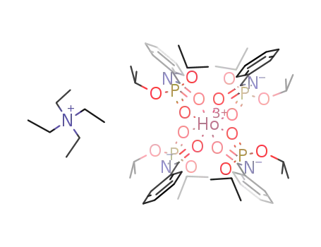N(C<sub>2</sub>H<sub>5</sub>)4<sup>(1+)</sup>*[Ho(C<sub>6</sub>H<sub>5</sub>C(O)NP(O)(OCH(CH<sub>3</sub>)2)2)4]<sup>(1-)</sup>=[N(C<sub>2</sub>H<sub>5</sub>)4][Ho(C<sub>6</sub>H<sub>5</sub>C(O)NP(O)(OCH(CH<sub>3</sub>)2)2)4]