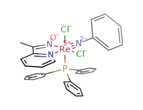 Re(NC<sub>6</sub>H<sub>5</sub>)Cl<sub>2</sub>(P(C<sub>6</sub>H<sub>5</sub>)3)(NC<sub>5</sub>H<sub>4</sub>C(CH<sub>3</sub>)NO)