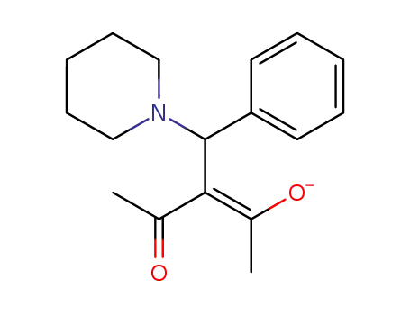 (E)-4-Oxo-3-(phenyl-piperidin-1-yl-methyl)-pent-2-en-2-ol anion