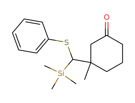 3-methyl-3-<(phenylthio)(trimethylsilyl)methyl>cyclohexanone