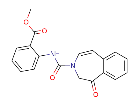 Molecular Structure of 117679-21-7 (2-[(1-Oxo-1,2-dihydro-benzo[d]azepine-3-carbonyl)-amino]-benzoic acid methyl ester)