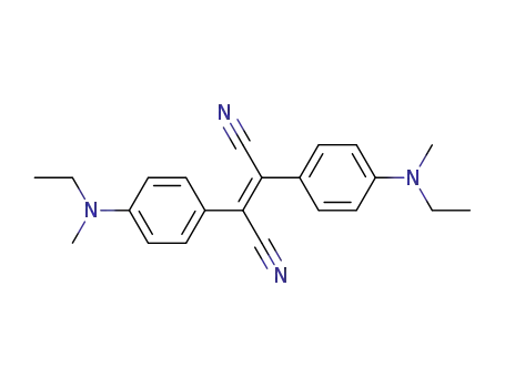 Molecular Structure of 95548-98-4 (2-Butenedinitrile, 2,3-bis[4-(ethylmethylamino)phenyl]-, (E)-)