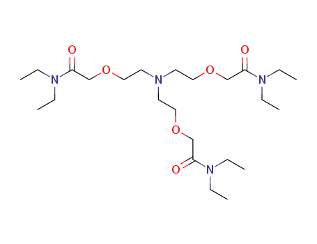 Molecular Structure of 170031-34-2 (3,9-Dioxa-6,12-diazatetradecanamide,
6-[2-[2-(diethylamino)-2-oxoethoxy]ethyl]-N,N,12-triethyl-11-oxo-)