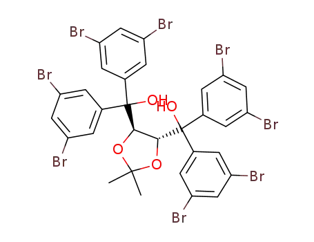 {(4R,5R)-5-[Bis-(3,5-dibromo-phenyl)-hydroxy-methyl]-2,2-dimethyl-[1,3]dioxolan-4-yl}-bis-(3,5-dibromo-phenyl)-methanol