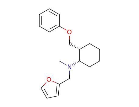 Molecular Structure of 105206-07-3 (Benzenemethanol, a-[2-[(2-furanylmethyl)methylamino]cyclohexyl]-)