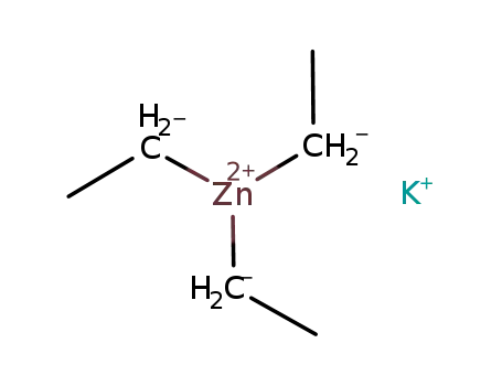(CH<sub>3</sub>CH<sub>2</sub>)3Zn<sup>(1-)</sup>*K<sup>(1+)</sup>=(CH<sub>3</sub>CH<sub>2</sub>)3ZnK