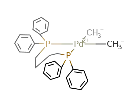 cis-dimethylbis(PPh<sub>2</sub>C<sub>4</sub>H<sub>8</sub>PPh<sub>2</sub>)palladium(II)