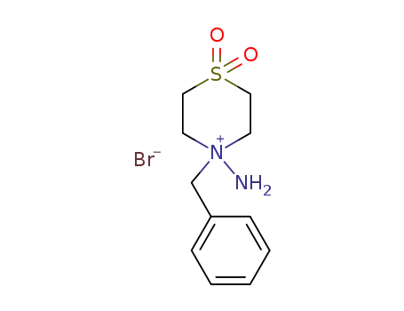 4-Amino-4-benzyl-1,1-dioxo-1λ<sup>6</sup>-thiomorpholin-4-ium; bromide