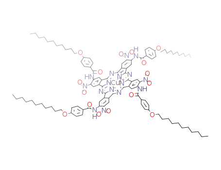 copper tetra-4-(4-undecyloxybenzoylamino)tetra-5-nitrophthalocyanine