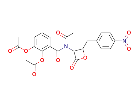 Acetic acid 2-acetoxy-6-{acetyl-[2-(4-nitro-benzyl)-4-oxo-oxetan-3-yl]-carbamoyl}-phenyl ester