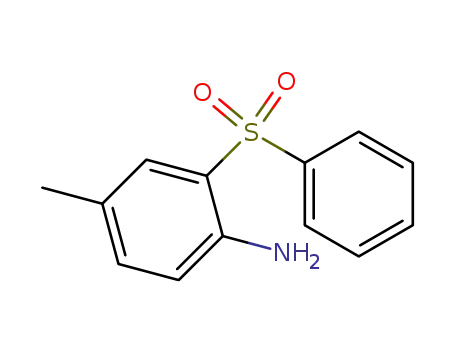 Molecular Structure of 95793-71-8 (Benzenamine, 4-methyl-2-(phenylsulfonyl)-)