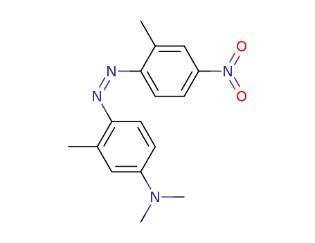Molecular Structure of 53905-24-1 (Benzenamine, N,N,3-trimethyl-4-[(2-methyl-4-nitrophenyl)azo]-, (Z)-)