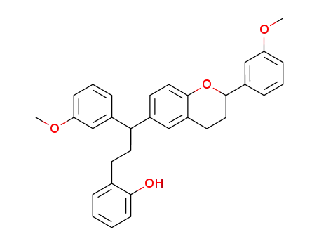 Phenol,
2-[3-[3,4-dihydro-2-(3-methoxyphenyl)-2H-1-benzopyran-6-yl]-3-(3-meth
oxyphenyl)propyl]-
