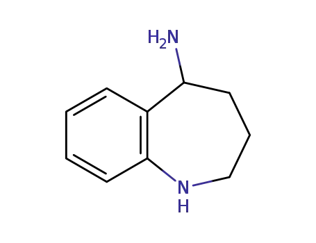 Molecular Structure of 885275-16-1 (2,3,4,5-TETRAHYDRO-1H-BENZO[B]AZEPIN-5-YLAMINE)