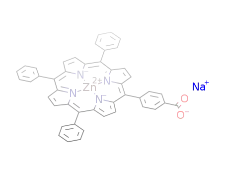 5-(4-carboxyphenyl)-10,15,20-triphenylporphyrinatozinc(II), sodium salt