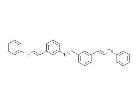 3,3'-bis<β-(phenyltelluro)vinyl>azobenzene
