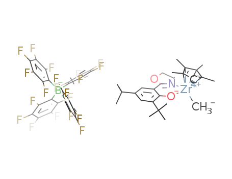 [Cp(*)Zr(OC<sub>6</sub>H<sub>2</sub>(C(CH<sub>3</sub>)3)2C<sub>3</sub>H<sub>4</sub>NO)Me][B(C<sub>6</sub>F<sub>5</sub>)4]