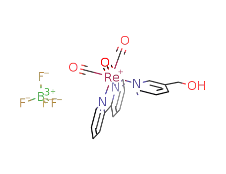 fac-[(2,2'-bipyridine)tricarbonylrhenium(I)(3-hydroxymethylpyridine)] tetrafluoroborate