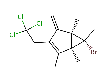 (1S,5R,6R)-6-Bromo-1,2,5,6-tetramethyl-4-methylene-3-(2,2,2-trichloro-ethyl)-bicyclo[3.1.0]hex-2-ene
