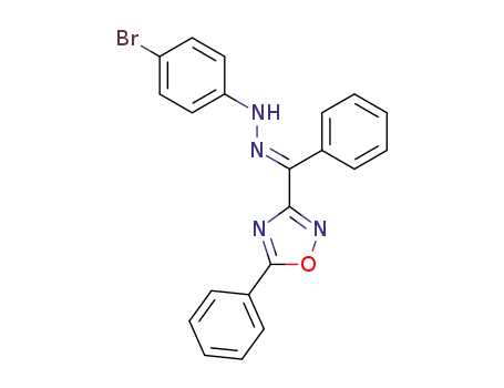Molecular Structure of 128102-54-5 (phenyl-(5-phenyl-[1,2,4]oxadiazol-3-yl)-methanone (4-bromo-phenyl)-hydrazone)