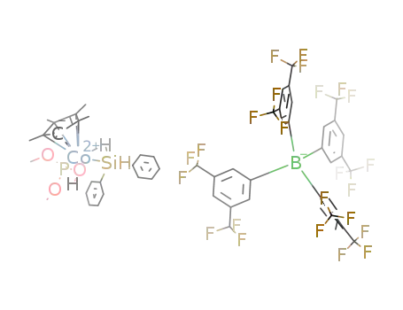 [(pentamethylcyclopentadienyl)CoH(P(OMe)3)(η2-HSiPh2H)](B(3,5-(CF3)2C6H3)4)