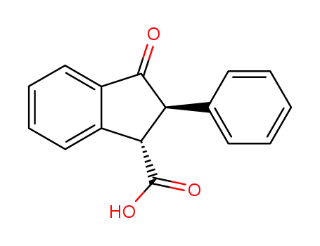 (+/-)-3-oxo-2-phenyl-1-indancarboxylic acid