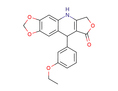9-(3-ethoxyphenyl)-6,9-dihydro[1,3]dioxolo[4,5-g]furo[3,4-b]quinolin-8(5H)-one