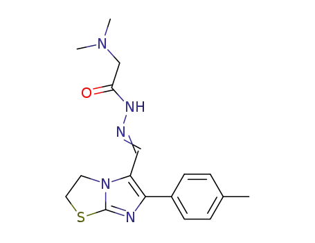 N,N-Dimethylglycine ((2,3-dihydro-6-p-tolylimidazo(2,1-b)thiazol-5-yl)methylene)hydrazide