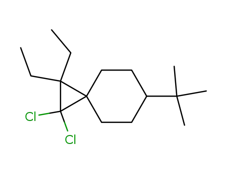 Spiro[2.5]octane, 1,1-dichloro-6-(1,1-dimethylethyl)-2,2-diethyl-