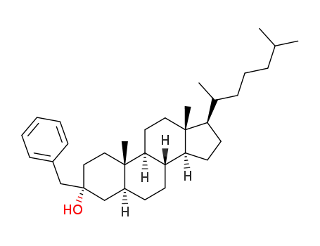 3-β-benzyl-5-α-cholestane-3-α-ol
