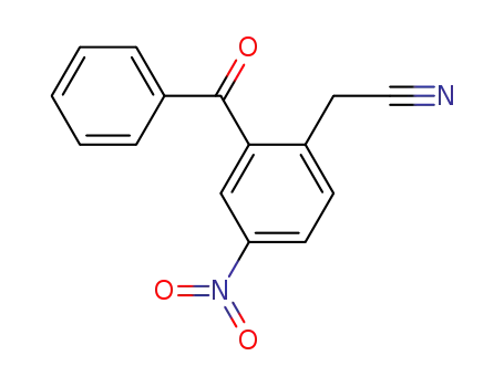(2-benzoyl-4-nitrophenyl)acetonitrile