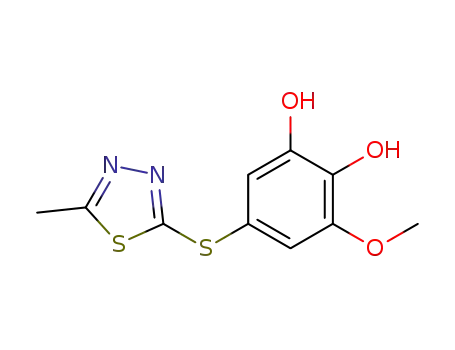 3-methoxy-5-(5-methyl-1,3,4-thiadiazol-2-ylthio)benzene-1,2-diol