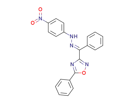 phenyl-(5-phenyl-[1,2,4]oxadiazol-3-yl)-methanone (4-nitro-phenyl)-hydrazone