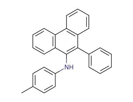 Molecular Structure of 79918-26-6 ((10-Phenyl-phenanthren-9-yl)-p-tolyl-amine)