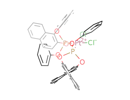 cis-[PtCl<sub>2</sub>((R)-1,1'-binaphthane-2,2'-diyl phenyl phosphite)2]