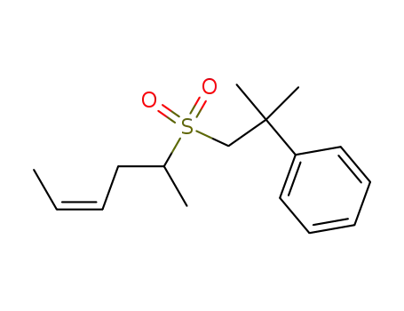 Molecular Structure of 77944-28-6 ({2-[((Z)-Hex-4-ene)-2-sulfonyl]-1,1-dimethyl-ethyl}-benzene)