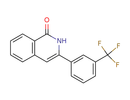 Molecular Structure of 82537-16-4 (3-(3-Trifluoromethyl-phenyl)-2H-isoquinolin-1-one)