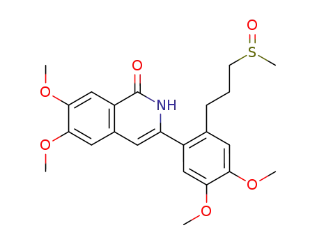 6,7-Dimethoxy-3-<4,5-dimethoxy-2-<3-(methylsulfinyl)prop-1-yl>phenyl>-1(2H)-isoquinolinone
