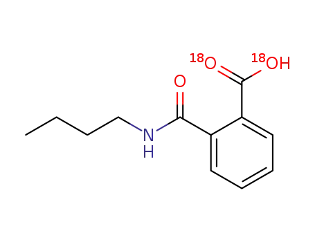 Molecular Structure of 78371-58-1 (<sup>(18)</sup>O-Labeled N-n-Butylphthalamic Acid)