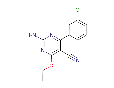 2-Amino-4-(3-chloro-phenyl)-6-ethoxy-pyrimidine-5-carbonitrile